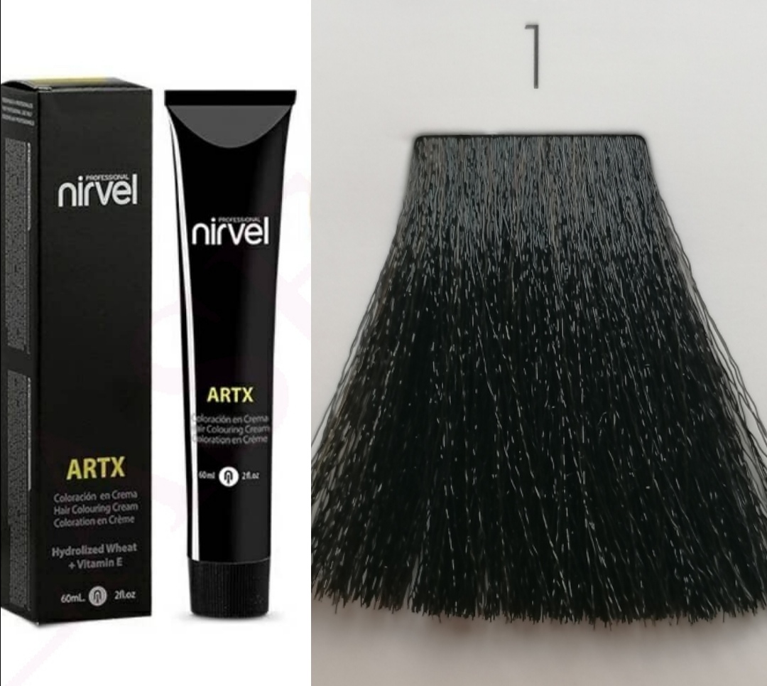 NIRVEL ARTX Farbiaci krém na vlasy 1 čierna (60ml)