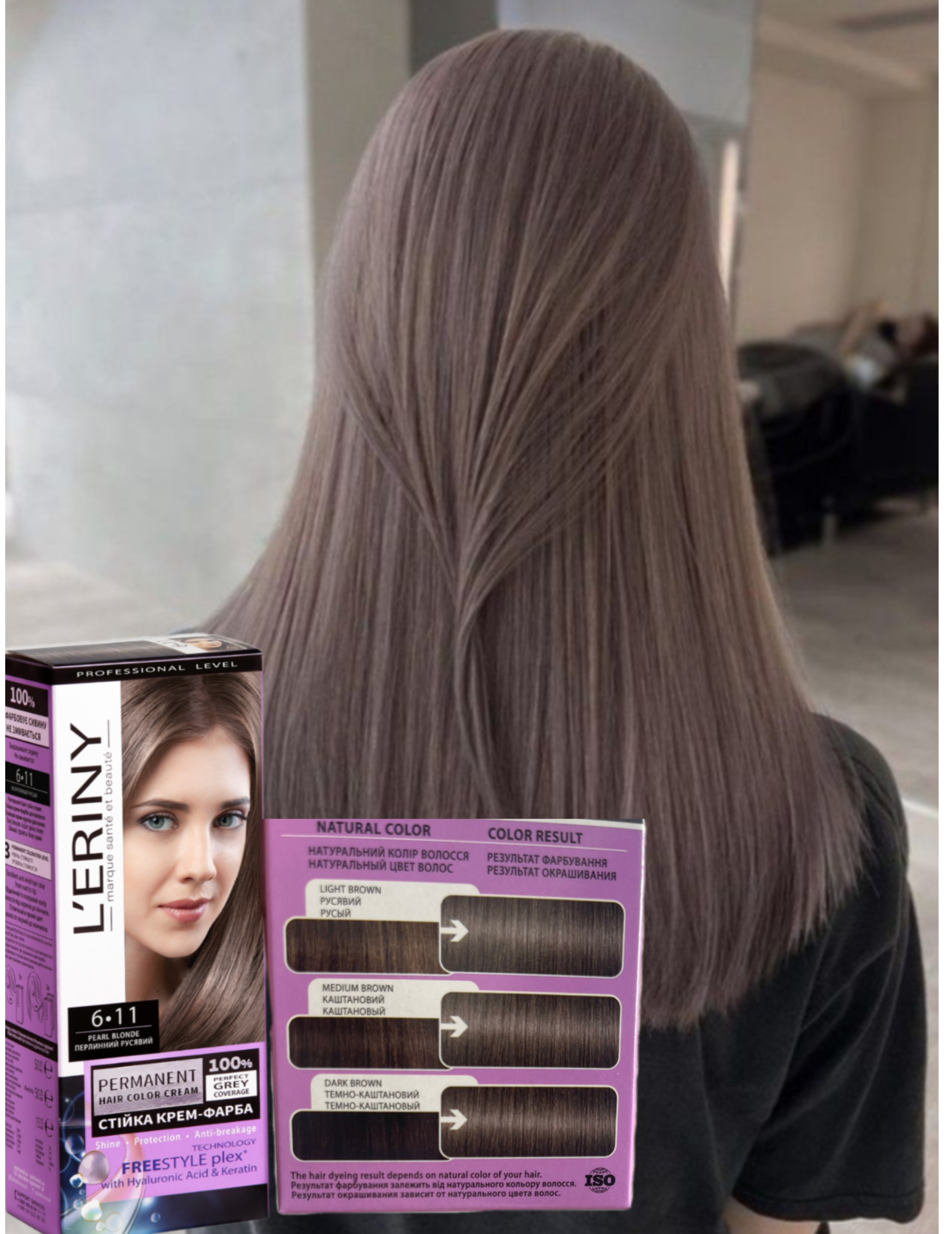 L'ERINY 6.11 PEARL BLOND permanentná farba na vlasy