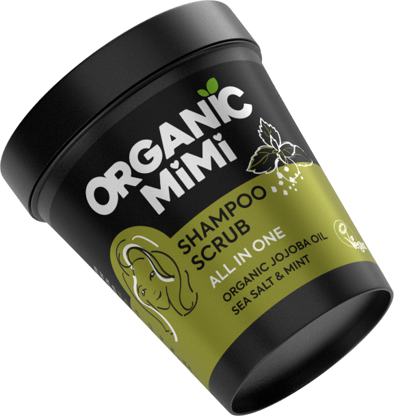 ORGANIC MIMI šampónový peeling s morskou soľou, jojobovým olejom a mätou