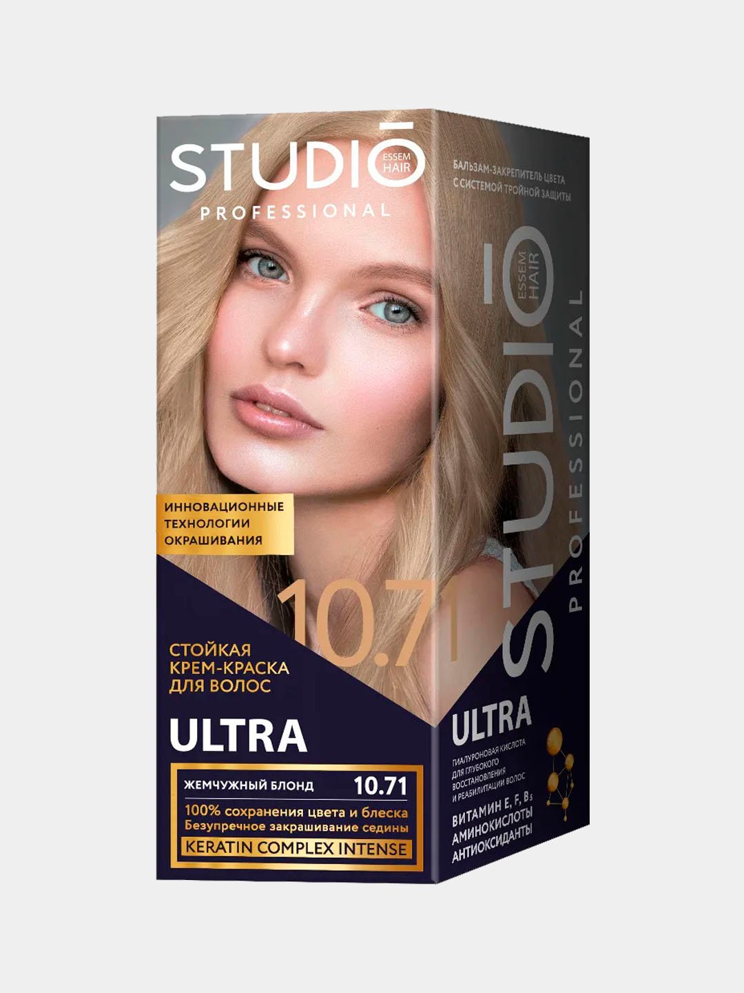 STUDIO ULTRA farba na vlasy 10.71 Perlová blondína